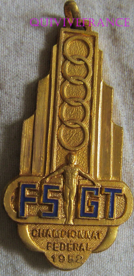 FRANCE MEDAILLE 1889 FETE FEDERALE FRANCAISE DE GYMNASTIQUE, ROTY SS