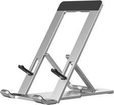 Portable Phone Stand for Desk, Aluminum Adjustable Cell Phone Holder, Foldable T
