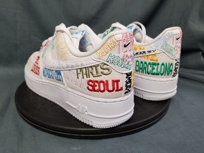 Nike Air Force 1 Low World Tour White Men's Size 8.5 NEW NO BOX