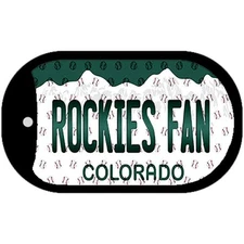 Rockies Fan Colorado Novelty Metal Dog Tag Necklace DT-10806