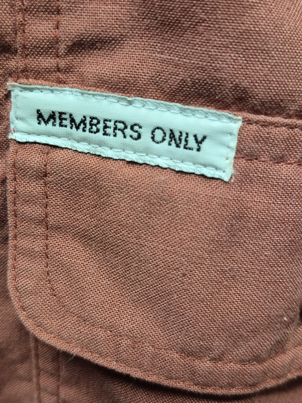 Members Only Red Pullover Jacket with Pockets Lar… - image 3