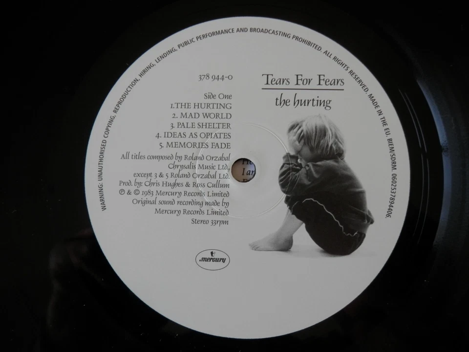 TEARS FOR FEARS- THE HURTING IMPORT MASTERED AT ABBEY ROAD - Image 3 of 4