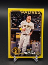 2024 Topps Update #US169 Jackson Merrill Yellow Parallel - San Diego Padres