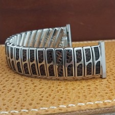 JB Champion Stainless Steel Lizard short nos 1950s Vintage Watch Band