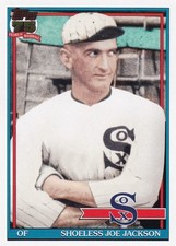 SHOELESS JOE JACKSON TOPPS 1991 35TH ANNIVERSARY WHITE SOX #T91-27 2026 S1
