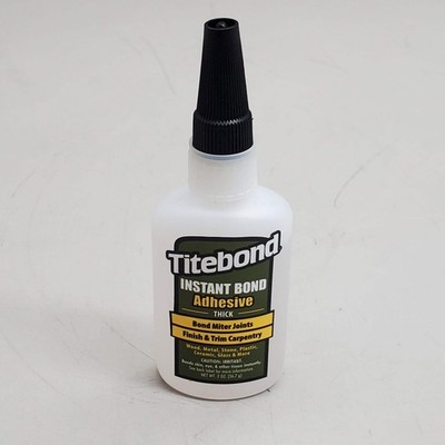 TITEBOND Instant Bond Thick Wood Adhesive 2 Oz 6221 For Miter Joints Finish & Tr