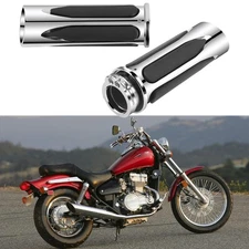 1" Motorcycle Handle Bar Hand Grips For Kawasaki Vulcan VN 500 800 900 1500 1600