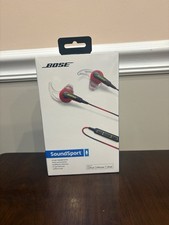 BOSE SoundSport in-ear headphones Wired Apple Controls w/ mic POWER RED Sealed