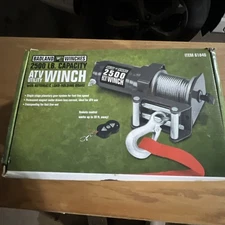 Badland 2500 lb capacity Electric ATV/Utility Winch w/ Wireless Remote Control