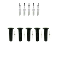 NGK 5 Ruthenium HX H.I. Spark Plugs & NGK Coil Boots Kit for Canyon Colorado H3