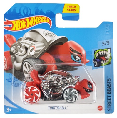 #ad Hot Wheels 2021 Street Beasts • TURTOshell • Red amp; Chrome Turtle Car Short Card $11.99