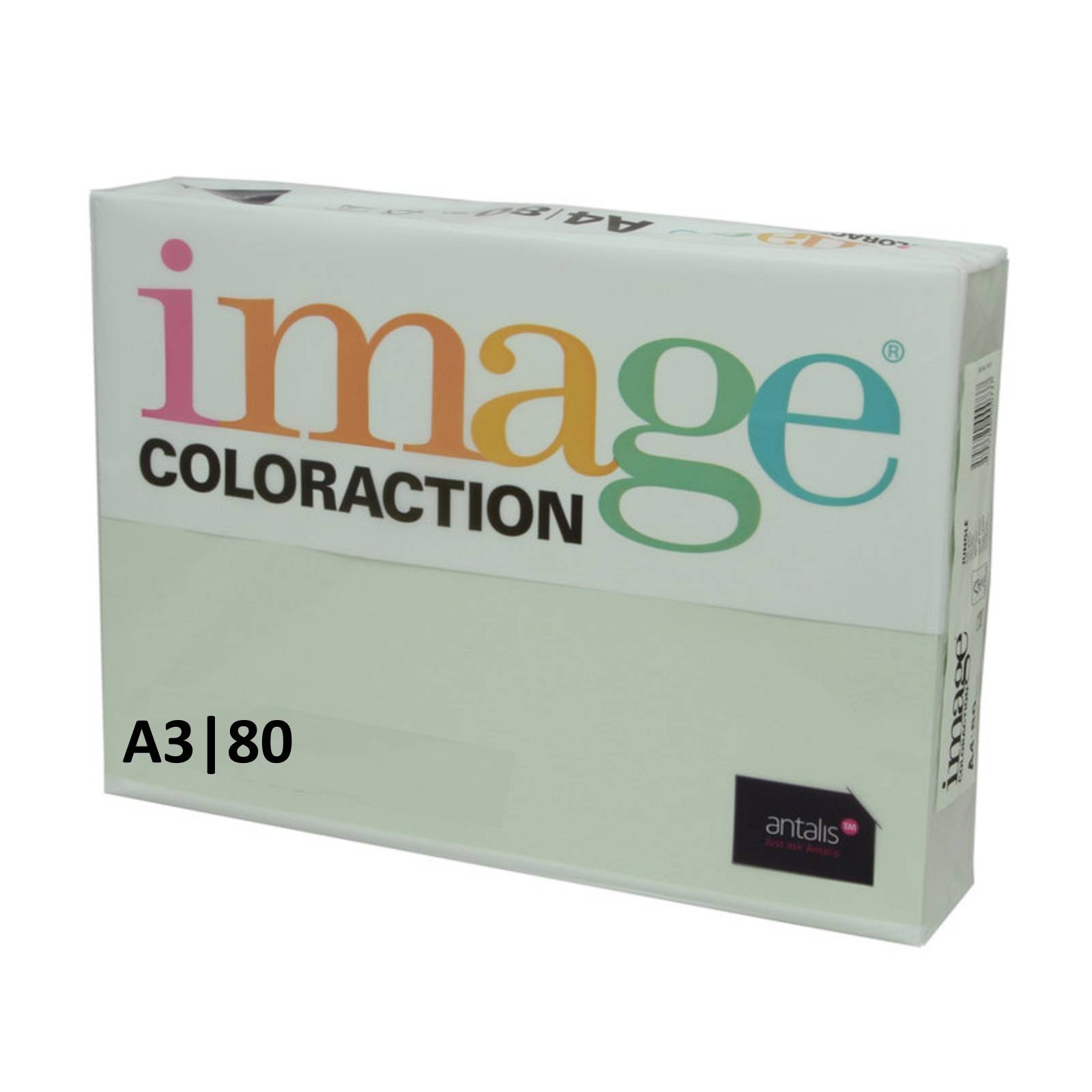 Image Coloraction A3 80gsm Copy Paper - 500 Sheets (1 Ream) Pale Green (Jungle)
