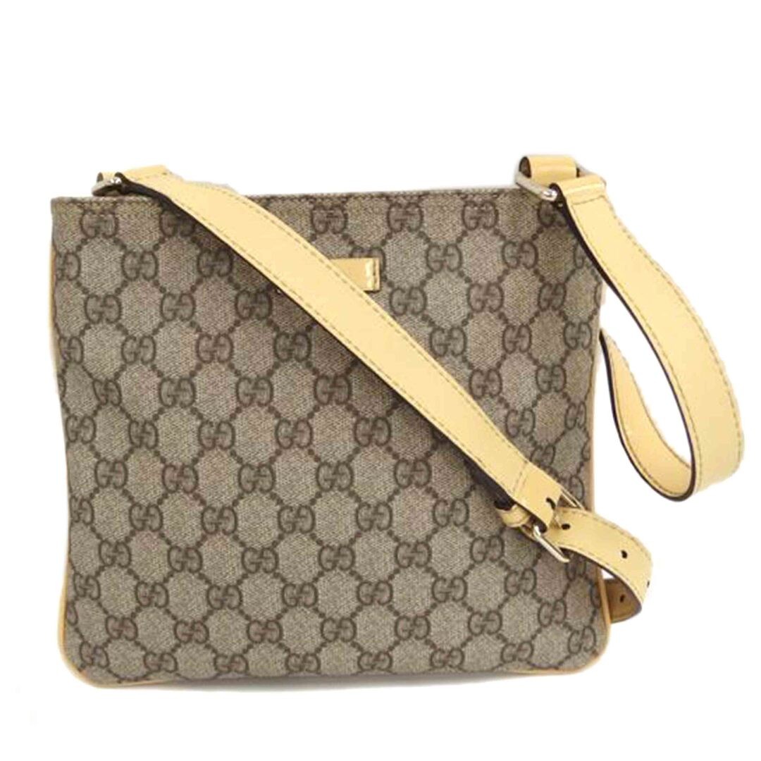 Gucci GG Pattern Messenger Bag Women's Used B Rank Leather/Cotton