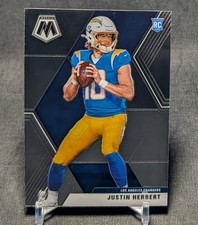 Justin Herbert Rookie 2020 Panini Mosaic Football Card #204 Los Angeles Chargers. rookie card picture