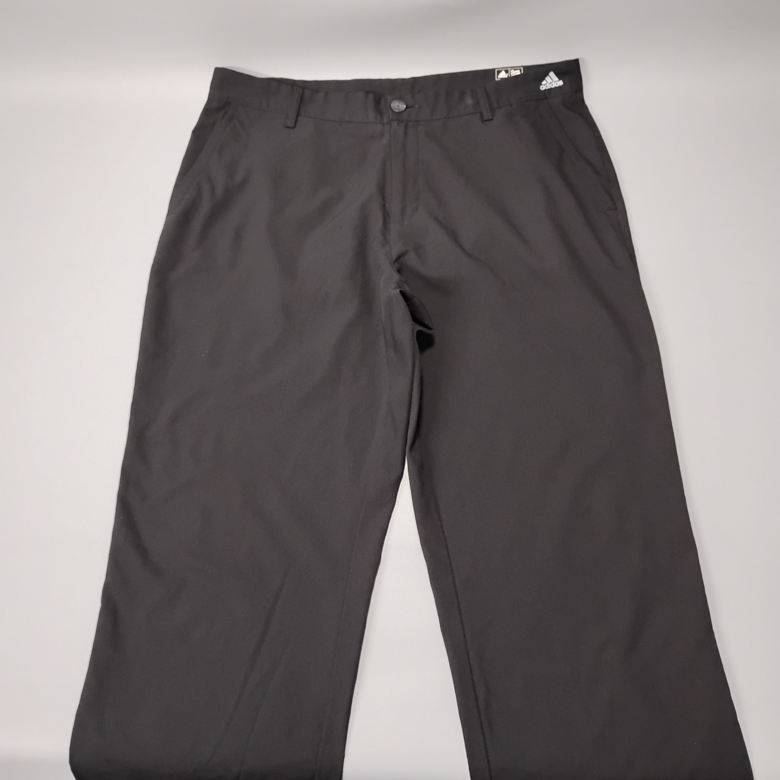 Adidas Golf Pants Mens Athletic Performance Stretch Flat Front Black Size 34x31 thumbnail 3