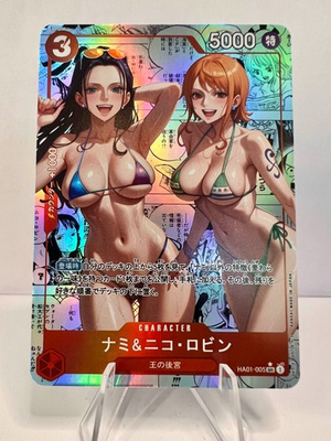 #ad #ad Nami amp; Nico Robin ONE PIECE Custom Sexy Goddess Waifu Anime Doujin Holo Card $8.99