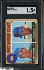 1968 Topps #177 Nolan Ryan New York Mets RC Rookie HOF SGC 1.5 FR