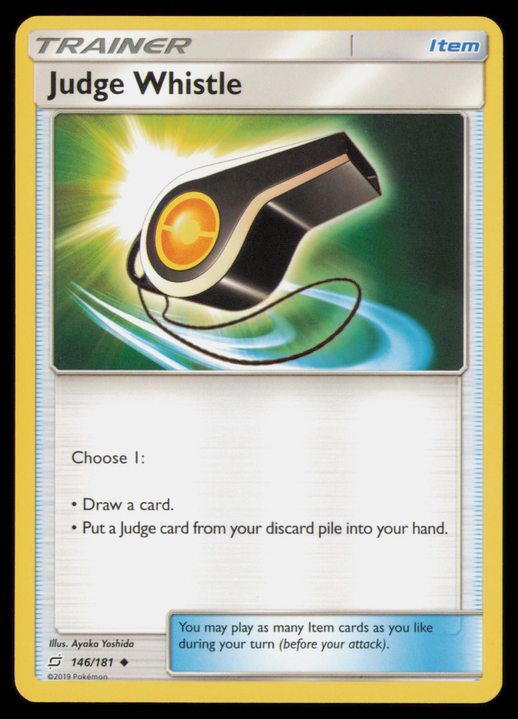 Judge Whistle 146/181 Uncommon Team Up Pokemon Near Mint