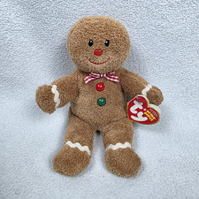 Ty Beanie Baby Hansel The Christmas Gingerbread Man Brown Rare Retired 2007