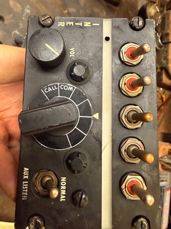 USAF C-824/AIC-10 Aircraft Interphone Control Box 1950s Cold War Korean War Era