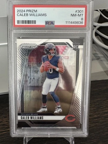 2024 prizm caleb williams #301 PSA 8