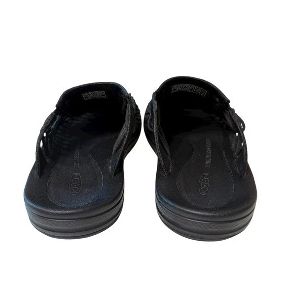 Sandalias Keen Mujer Talla 8.5 Uneek Cuero Premium Slide Triple Negro 1024904 Foto 4 de 4
