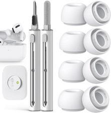 4 Sizes AirPods Pro Replacement Ear Tips with Cleaner Kit