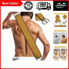 37-Inch Exfoliating Back Scrubber with Handles for Deep Cleansing and Relaxation