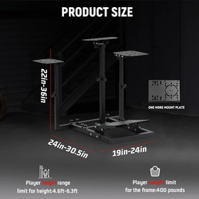 Dardoo  Flight & Racing Simulator Stand Adjustable Fits Thrustmaster Logitech