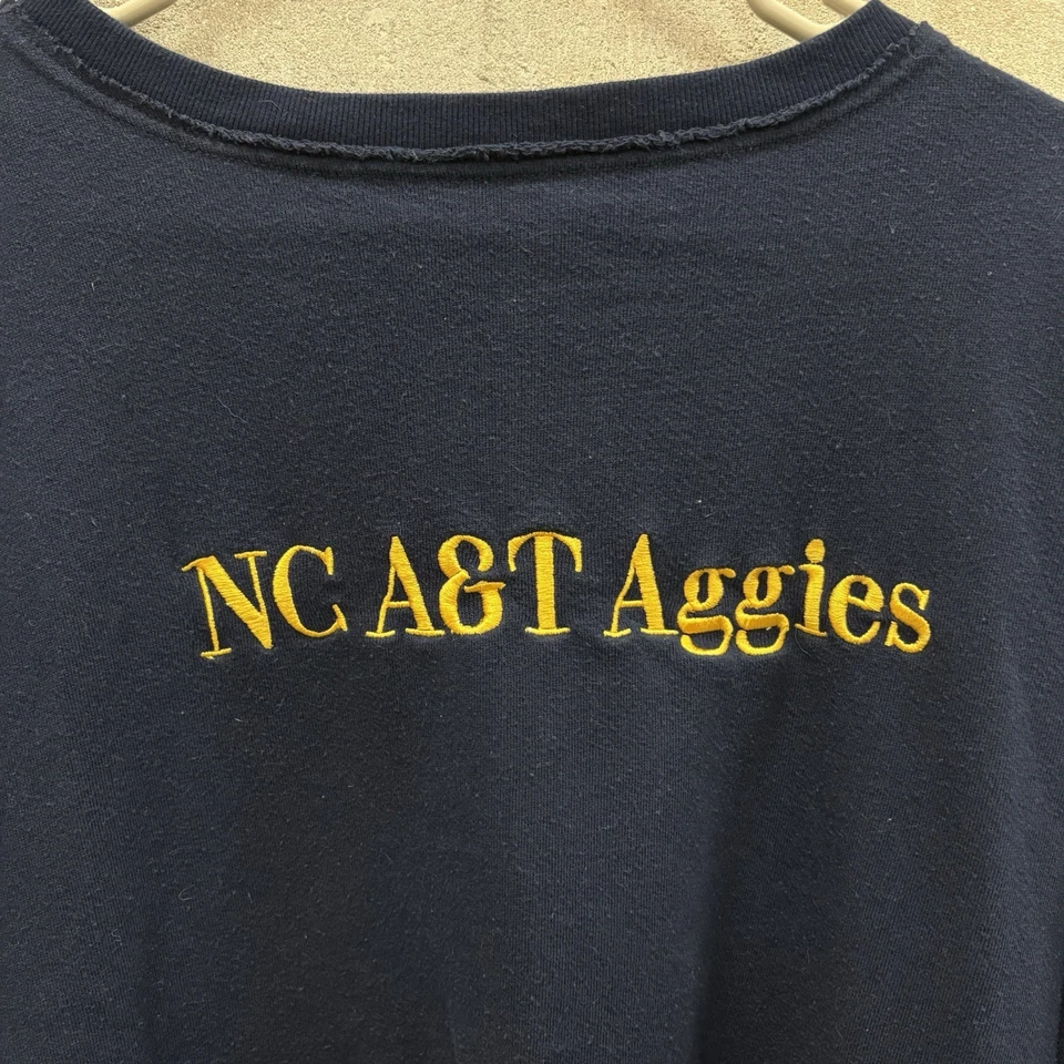Vintage NC A&T Aggies Embroidered Tee Women’s Size Medium - Image 3 of 4