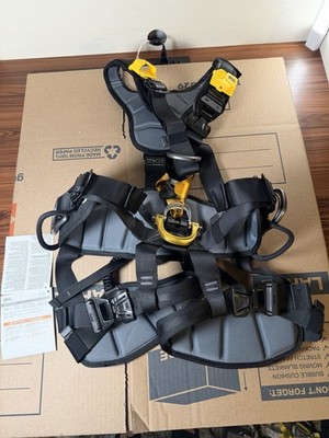 Petzl ASTRO Interational Version Rope Access Harness - Black/Yellow Size 0