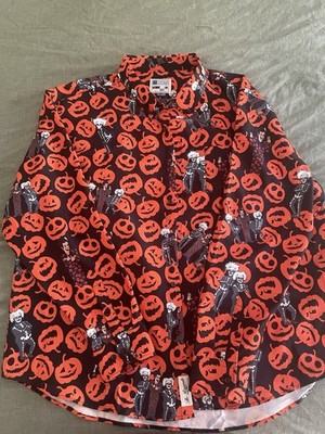 RSVLTS SNL David S Pumpkins Button Up Long Sleeve Oxford Shirt Men s 3XL