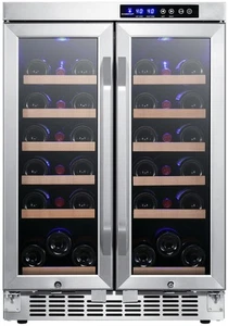 EdgeStar CWR362FD 24"W 36 Refroidisseur à vin intégré à bouteille - Acier inoxydable
