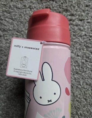 STARBUCKS+ Miffy ウォーターボトル ピンク Starbucks x Miffy 2026 US Pink Tumbler Cup Stainless Steel 18Oz