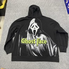 Scream Ghostface Mens XXL Hoodie Black Sweater Ghost Face