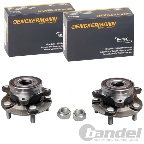 2X Denckermann RADLAGER-SATZ Vorne Passend FüR Mitsubishi Grandis Lancer Links+R-image