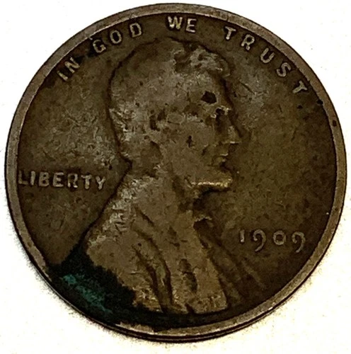 1909 - P Lincoln Wheat Cent Penny Very Good Condition 1c US Coin 1st Year- 1767