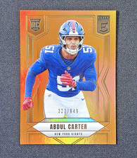 2025 Donruss Elite - Abdul Carter /849 Rookie Status Metallic Orange - Giants RC