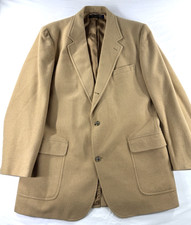 Vintage Brooks Brothers Men's 42XL Tan 100% Camel Hair Blazer USA Made