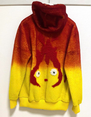 LOEWE x Studio Ghibli Howl s Moving Castle Calcifer Intarsia Hoodie Gr.32 Auth