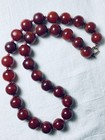 ANTIQUE CHINESE QING BALTIC BUTTERSCOTCH CHERRY AMBER BEADS NECKLACE — photo 2