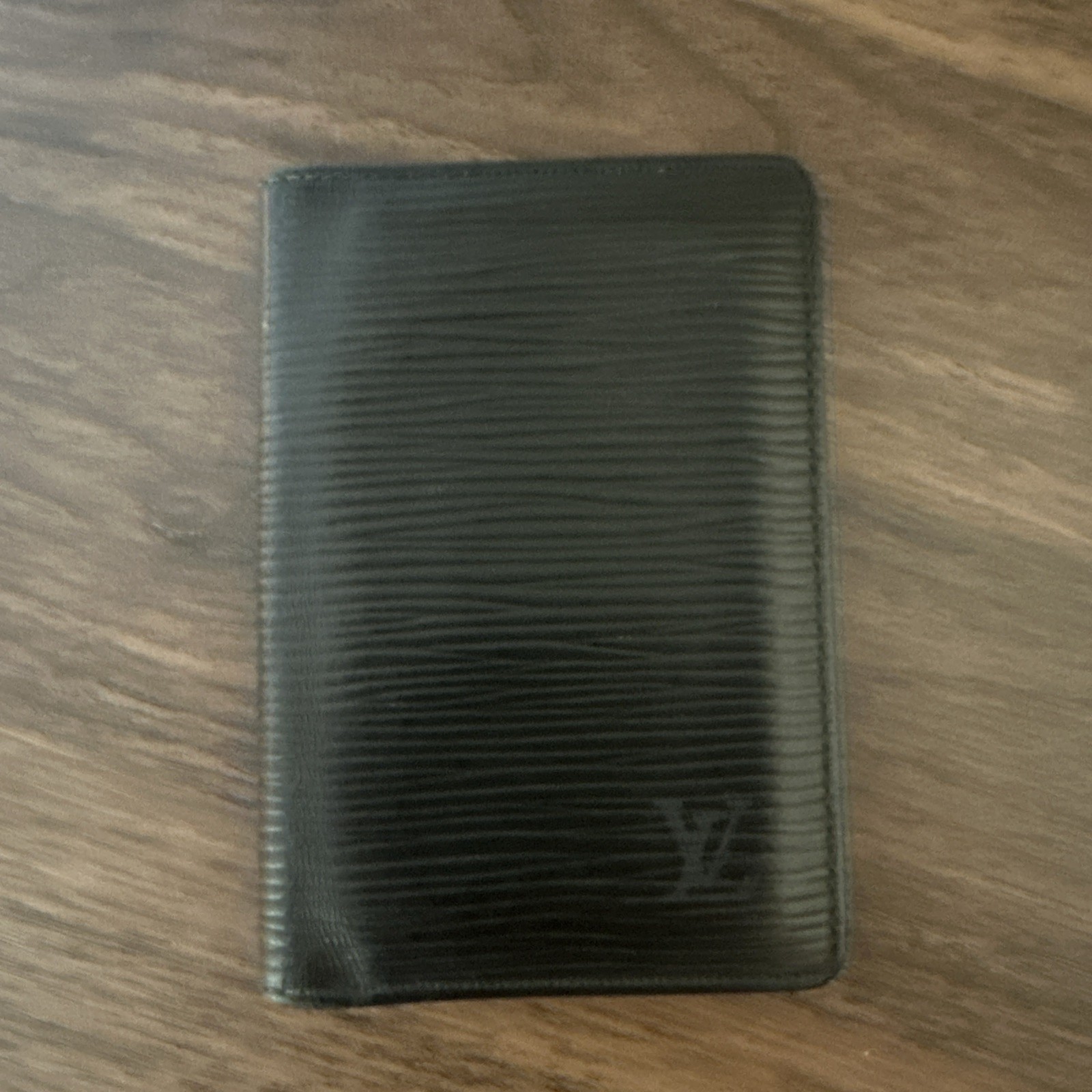 Louis Vuitton Black Epi Leather Card Holder Wallet