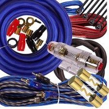 Gravity Complete 2600W 4 Gauge Amp Kit Amplifier Install Flexible Wiring Comp...