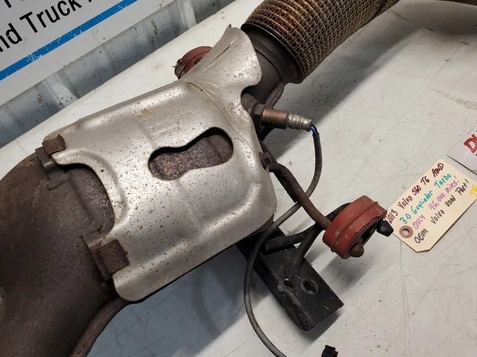 08-16 Volvo S60 S80 T6 3,0 L convertidor catalítico con tubo OEM ¡Solo 46.000 millas! Foto 4 de 4