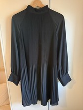 H&M Black Pleated Dress, Size EUR S