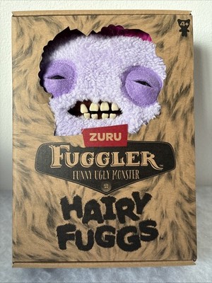 Fuggler Hairy Fuggs Squidge lila lustiges hässliches Monster Sammlerstück Plüschfigur