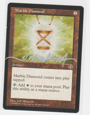 Magic the Gathering ~ Marble Diamond ~ LP ~ Mirage ~ Signed by Artist #3