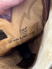 Tony Lama 22716 Size 8.5D Exotic Python Snakeskin Western Boots