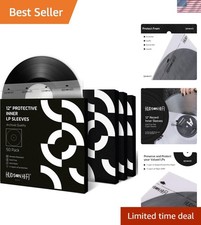 50 Anti-Static Vinyl Record Sleeves - Protect Your LPs from Dust  Scratches