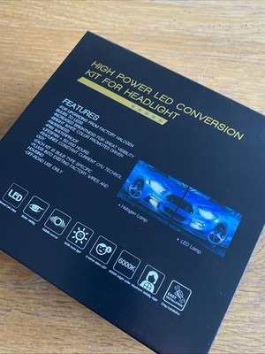 H4 High Power LED Headlight Conversion Kit 6000-6500k 100w NEW